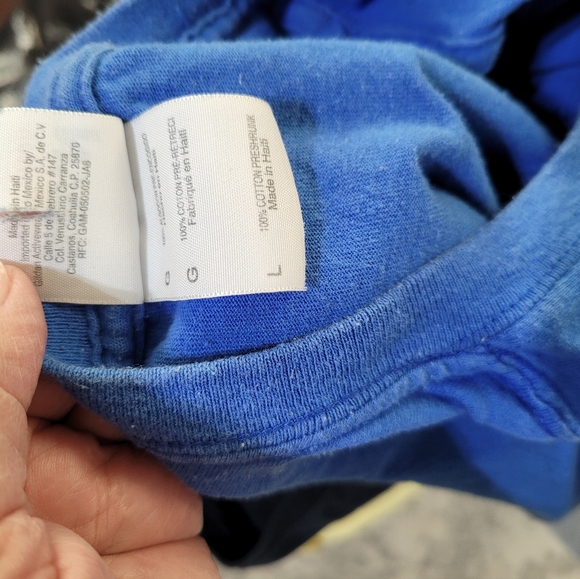 (4088)Gildan Tshirt, L. Blue, short sleeve - Picture 6 of 6